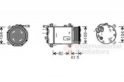 VAN WEZEL 5800k167 -  Компрессор, кондиционер